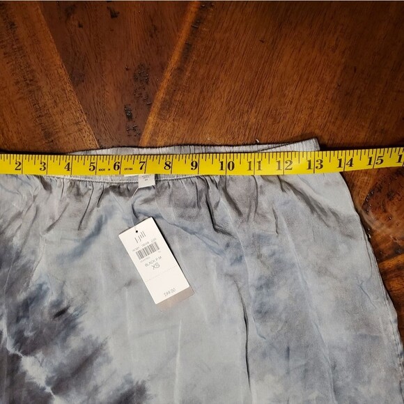 J. Jill Gray Black Tie Dye Skirt Elastic Waist Size XS - Picture 4 of 8